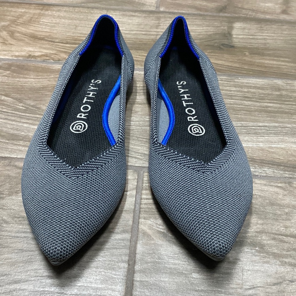 Rothy’s cloud Grey Birdseye Points